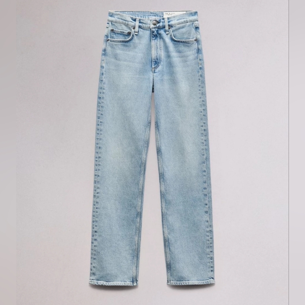 Rag & Bone Harlow Full Length Straight Jean - Picture 4 of 9